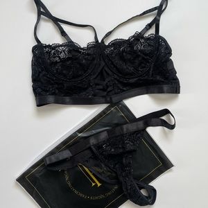 New! Fascinating Nights Strappy Lace Bra/Panty set